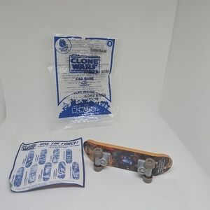 Cad Bane Skateboard Toy #6 Star Wars The Clone Wars  McDonalds 2010 - Open Bag